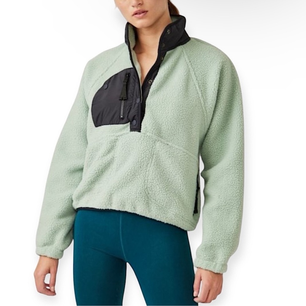 Free People Movement x Revolve Hit The Slopes Colorblock Fleece Pullover